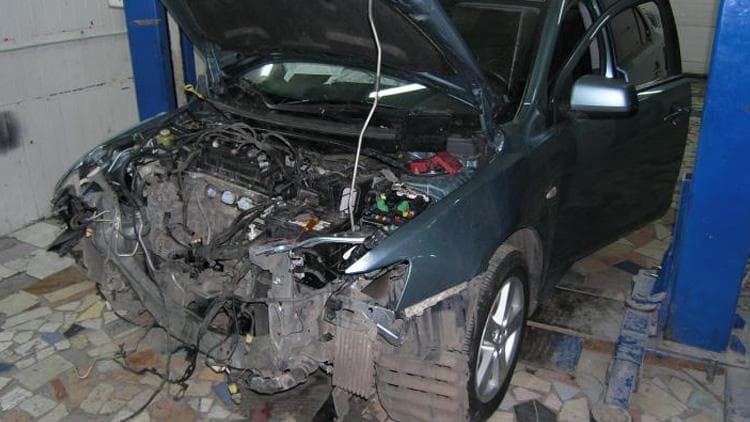 Замена лонжеронов Mitsubishi Lancer