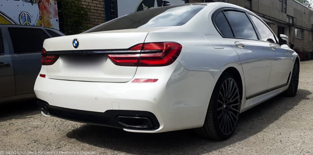 Покраска бампера BMW