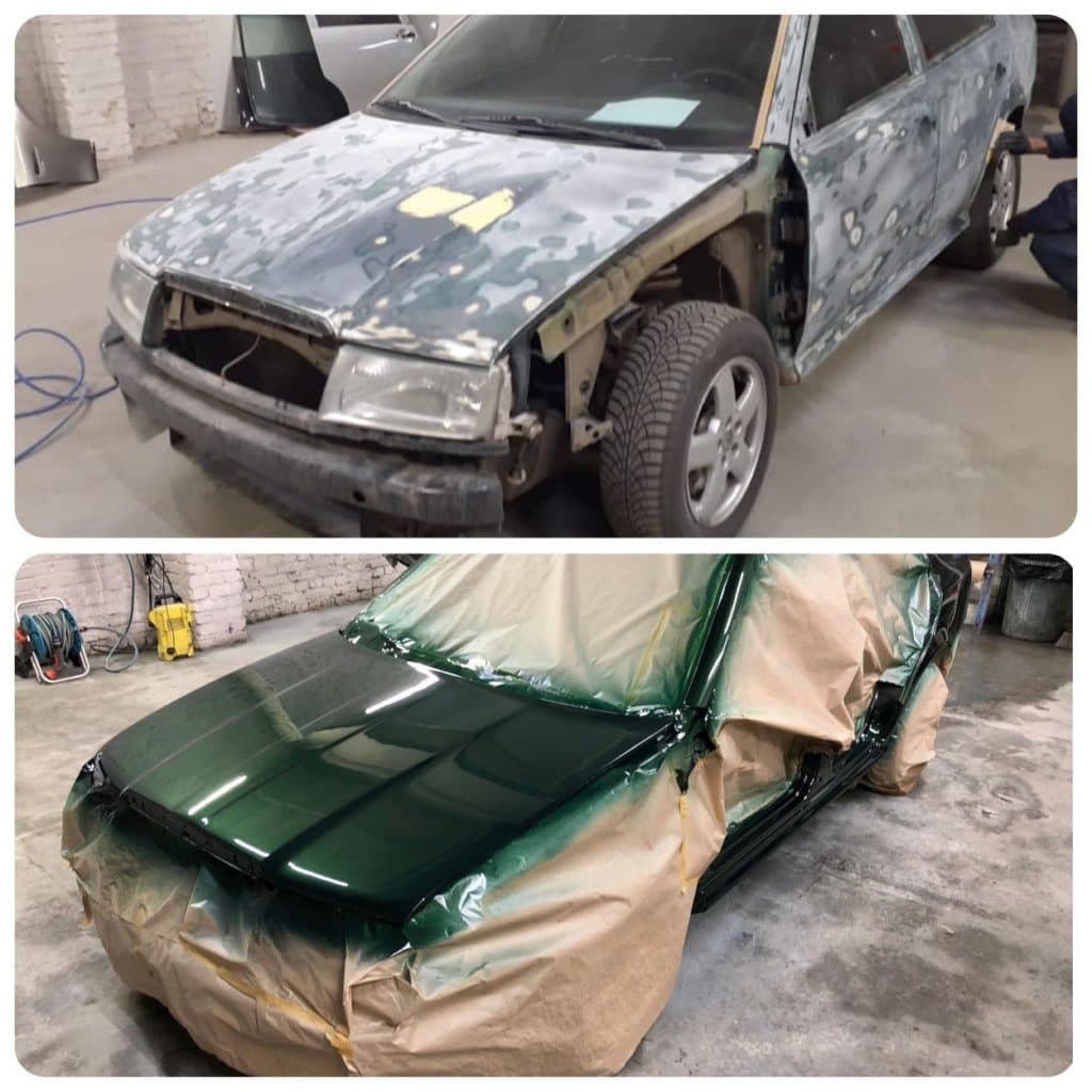 Полная покраска кузова Skoda